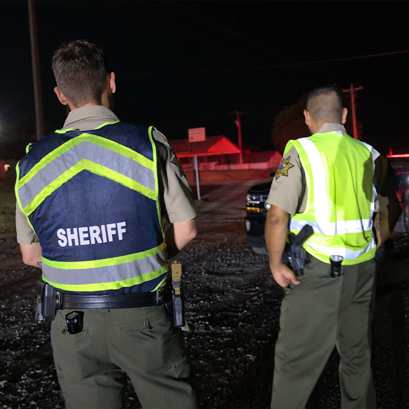 stephens county deputies at a crime scene